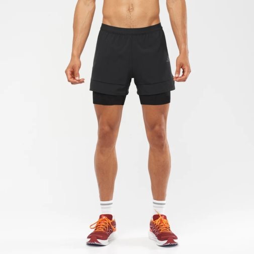 Bermudas Salomon Cross 2in1 Hombre Negros | MX UKCY763